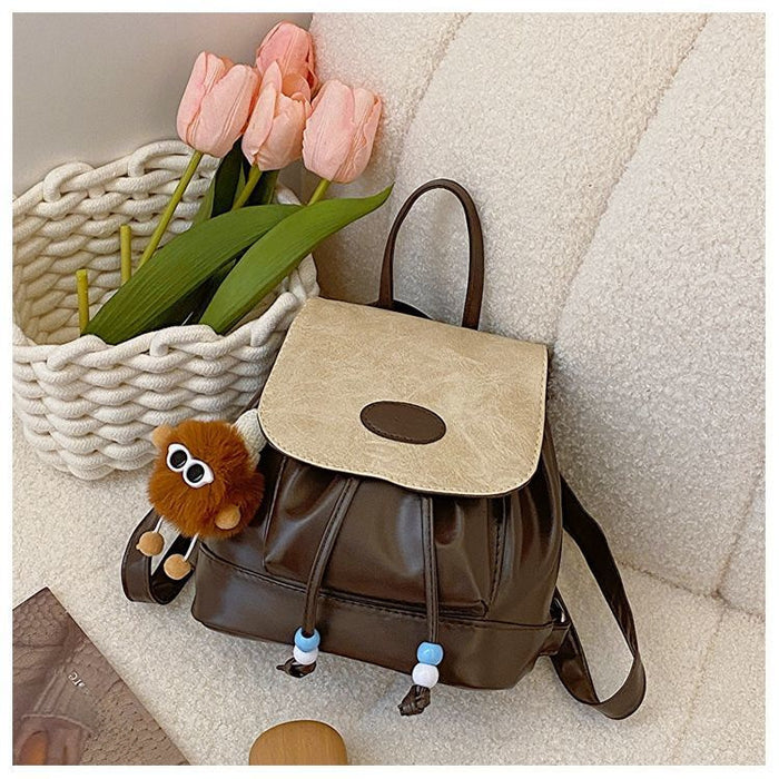 Wholesale Fashionable and minimalist handbag, stylish single shoulder retro patchwork backpack