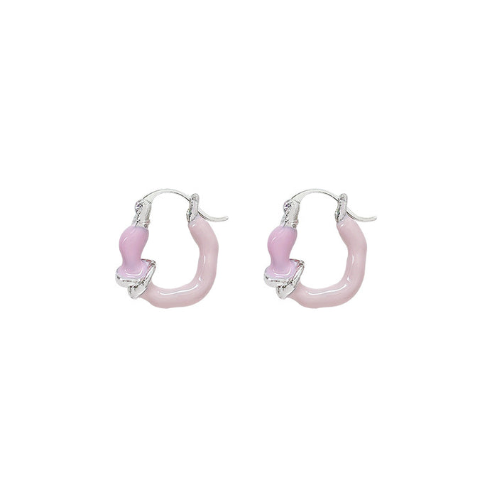 Wholesale U-shaped temperament ear buckle, niche design, versatile, unique and personalized knot earrings