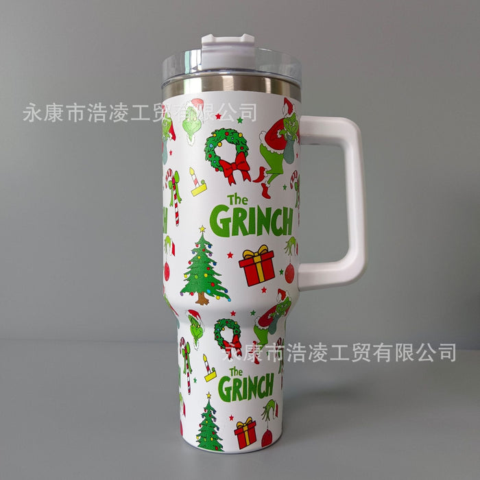 Wholesale 40OZ Car Cup Ice Cup Christmas Thermos Cup Straw Cup JDC-CUP-HaoL001