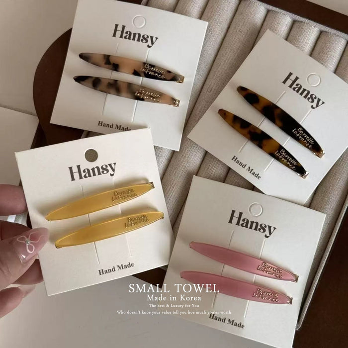 Wholesale High end hair clip with side bangs, broken hair, straight clip headband, temperament hair clip