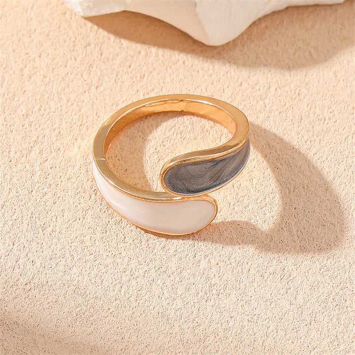 Wholesale Iron Alloy Electroplated Geometric Open Adjustable Ring MOQ≥2