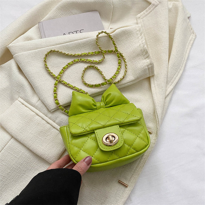 Wholesale PU Bowknot Mini Chain Messenger Bag JDC-SD-MingShuo020