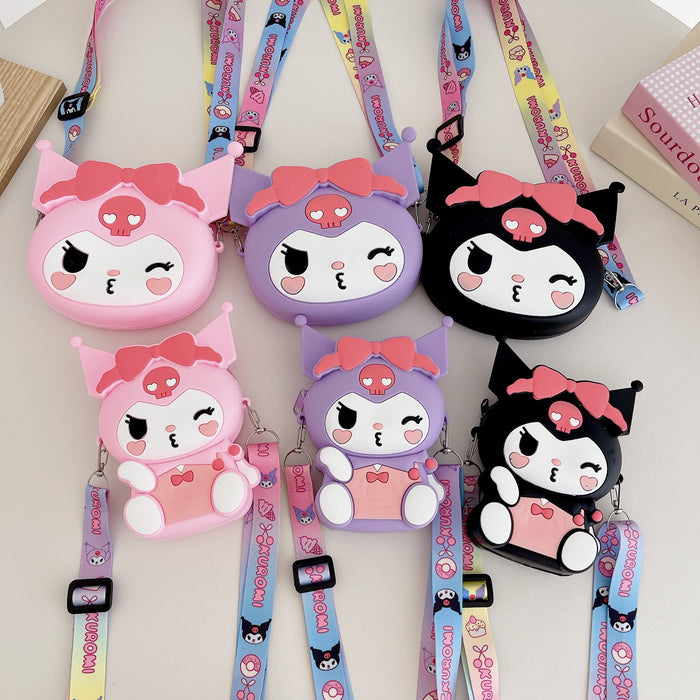 Wholesale Cartoon silicone coin purse, children's bag, coin purse, mini storage