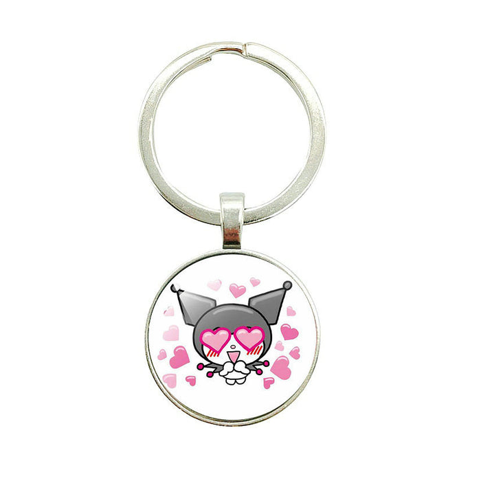 Wholesale Cartoon Time Gem Pendant Alloy Keychain JDC-KC-BinWei005