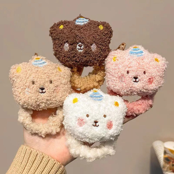 Wholesale plush bear Hair Scrunchies