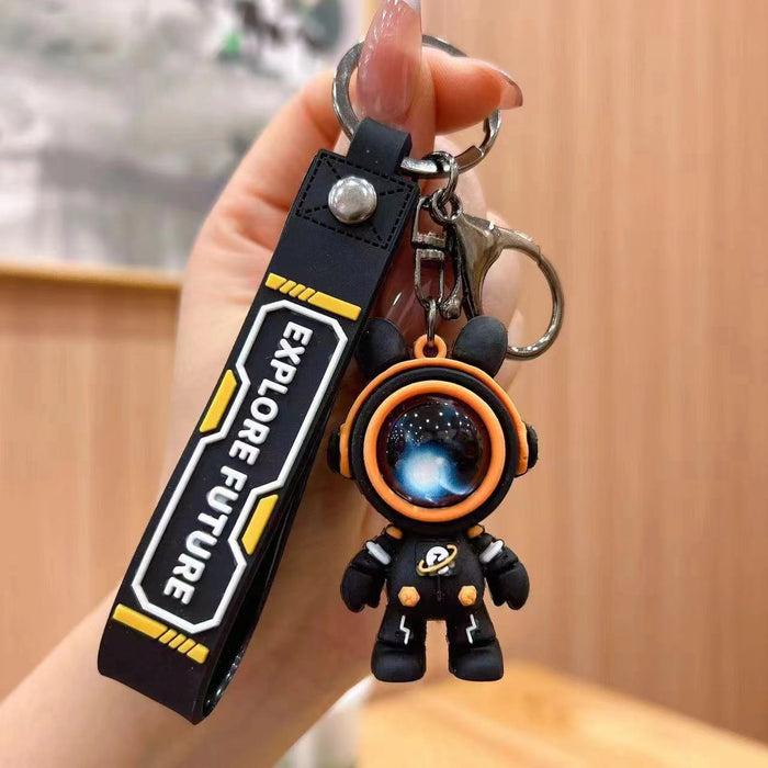Wholesale Starry Sky Rabbit Astronaut Keychain Key Chain Pendant Couple Bag Pendant Gift