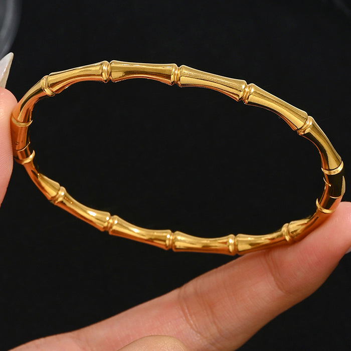 Wholesale Four Leaf Clover Rhinestone Gold Tone Bracelet Set Chic Fashion Jewelry Accessory Gift Boutique Resale