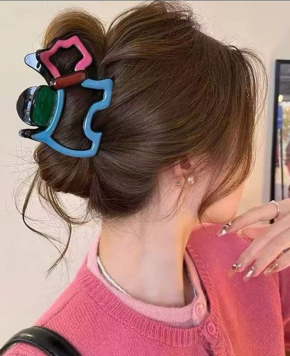 Wholesale Catching clip for women's high-end sense, new shark clip at the back of the head, large hair volume, multi disc hair clip, headband, hair clip