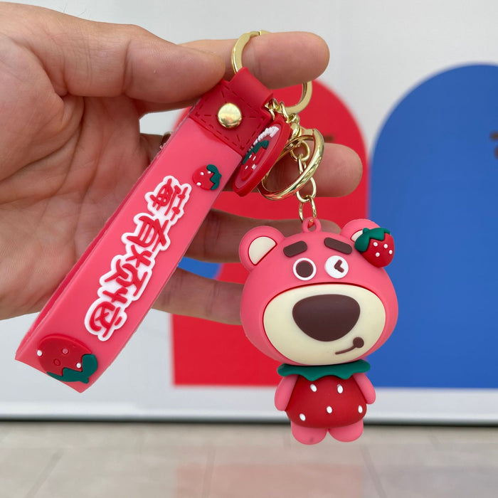 Wholesale Creative animal keychain pendant cute cartoon car keychain small gift wholesale