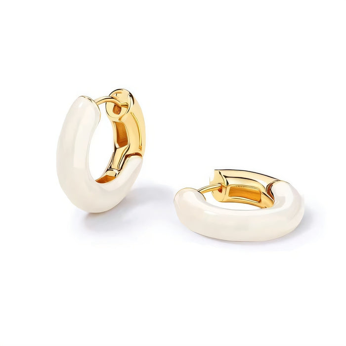 Wholesale  Earring Contrast Color Enamel Dropping Glaze Earrings Women's Elegant  Earrings