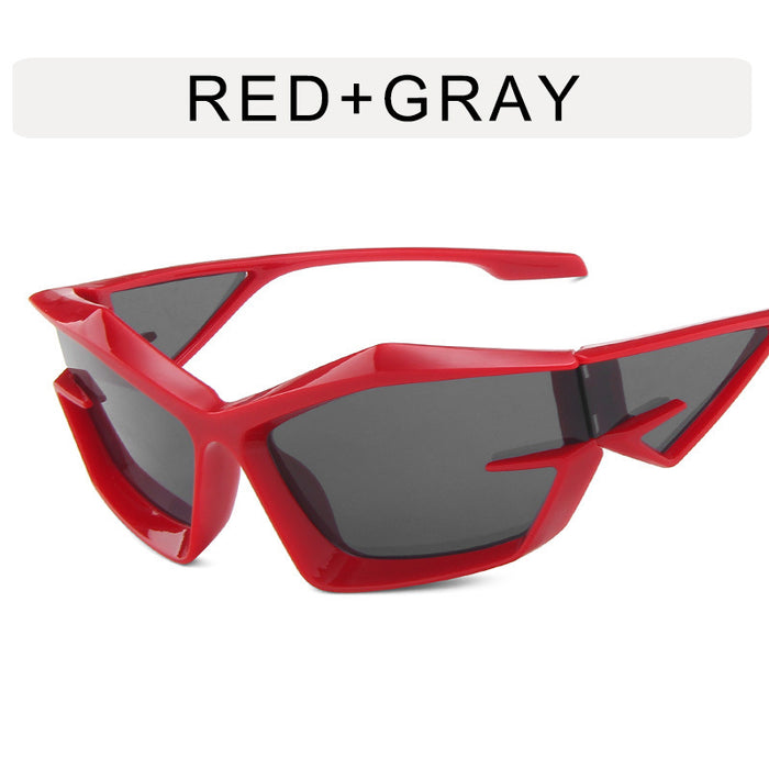 Wholesale Future technology oriented mecha sunglasses, new trendy and cool alien sunglasses