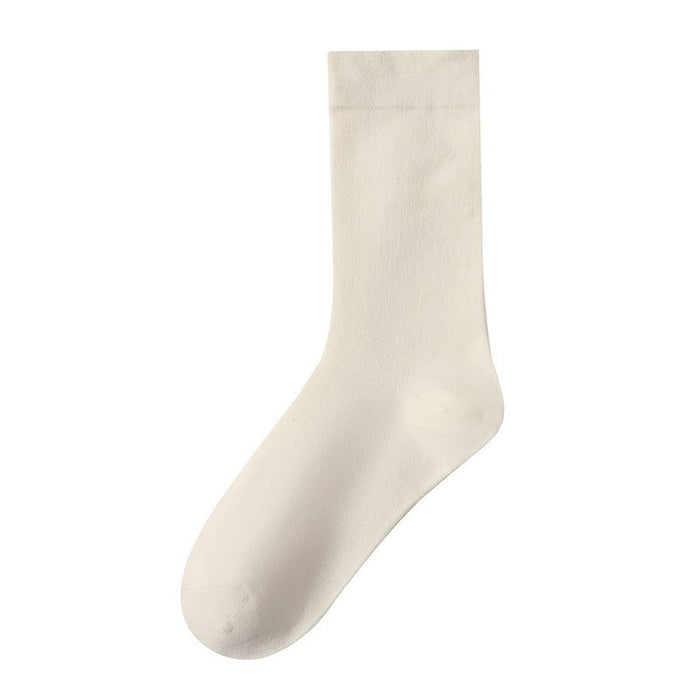Wholesale Socks made of pure cotton, stacked socks, sweat absorbing and odor proof, mid length socks, socks