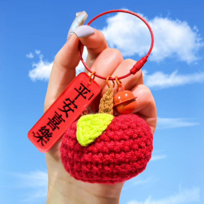 Wholesale Cute yarn crochet car keychain bag pendant