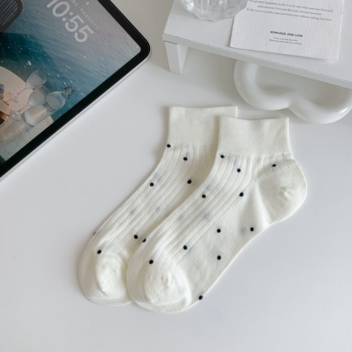 Wholesale Vertical striped solid color casual short socks, cotton mesh breathable thin boat socks