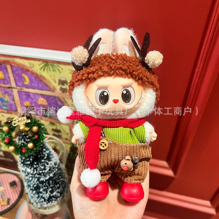 Wholesale Plush doll sweater with pendant and Christmas doll clothes