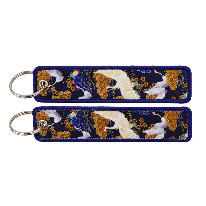 Wholesale Japanese Wave Weaving Marks Keychain Fabric Keychain Accessories