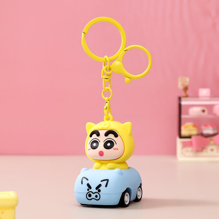 Wholesale Flocking Cartoon Keychain Cute Design Bag Charm Christmas Accessory MOQ≥3