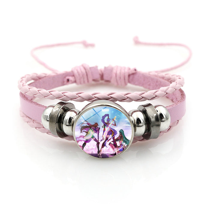 Wholesale Kpop Pink Bracelet Jewelry Girls Gift Cross-border Anime Peripheral Hand Jewelry Small Gift