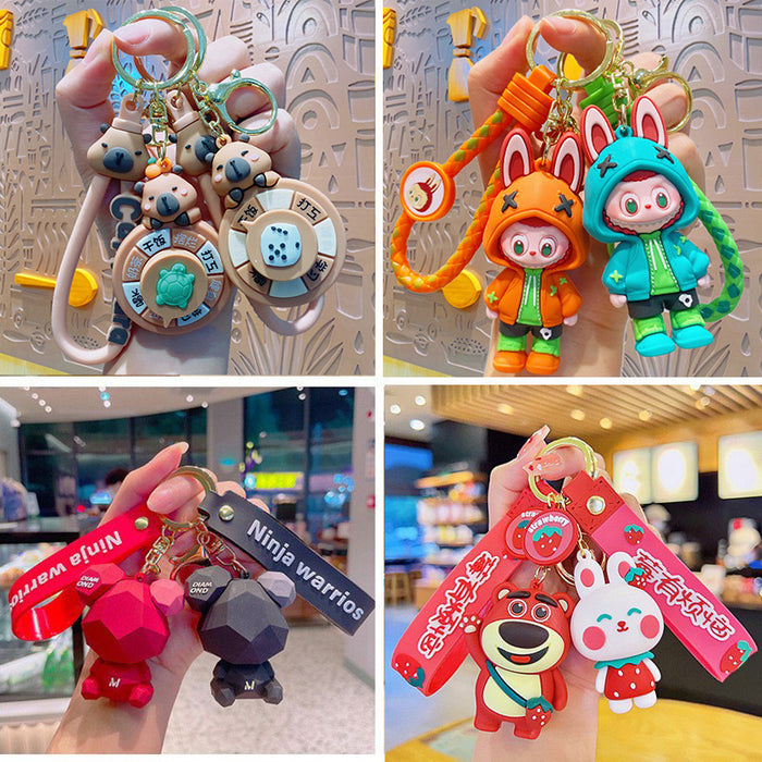 Wholesale Couple Pendants School Bag Pendants Accessories Dolls Cartoon Keychain Gifts Cute Dolls Wholesale Car Keychain JDC-KC-YD091