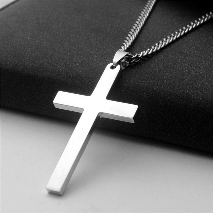 Wholesale Cross Necklace Trendy Cool Men and Women Universal Alloy Cross Pendant Jewelry