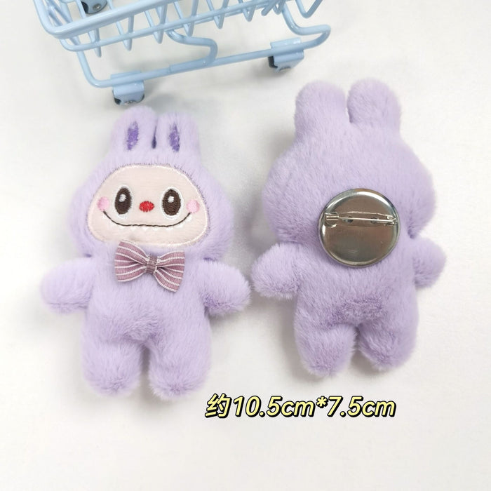 Wholesale Cute Cartoon Doll Squeaky Plush Pendant Keychain Bag Accessories Small Gift