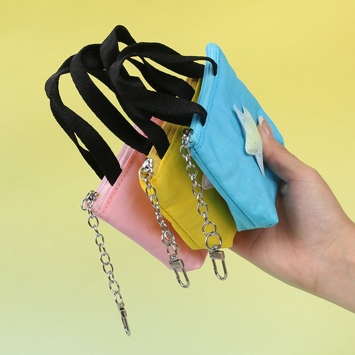 Wholesale Five Pointed Star Tarpaulin Handbag Coin Purse Trendy Zipper Bag Charm