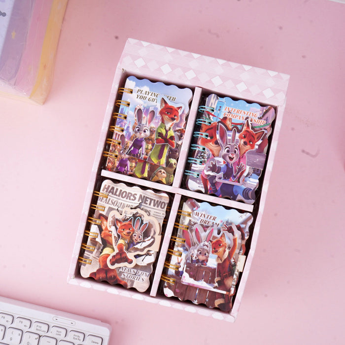 Wholesale A7 Spiral Notebook 100 Pages Cartoon Portable Notepad for Students Casual Gift