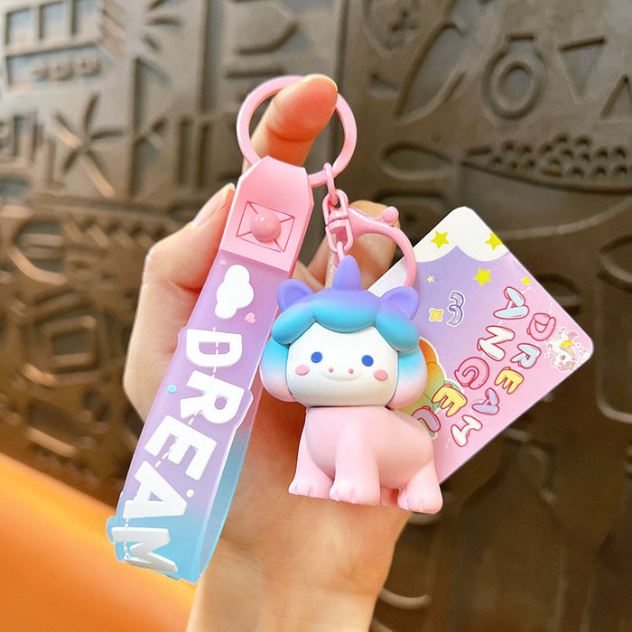 Wholesale Gradient Unicorn Keychain