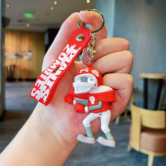 Wholesale Zombie keychain pendant school bag pendant car keychain accessories