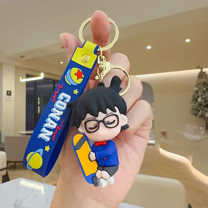 Wholesale Cartoon keychain creative cartoon PVC doll pendant bag ornaments car key chain gift