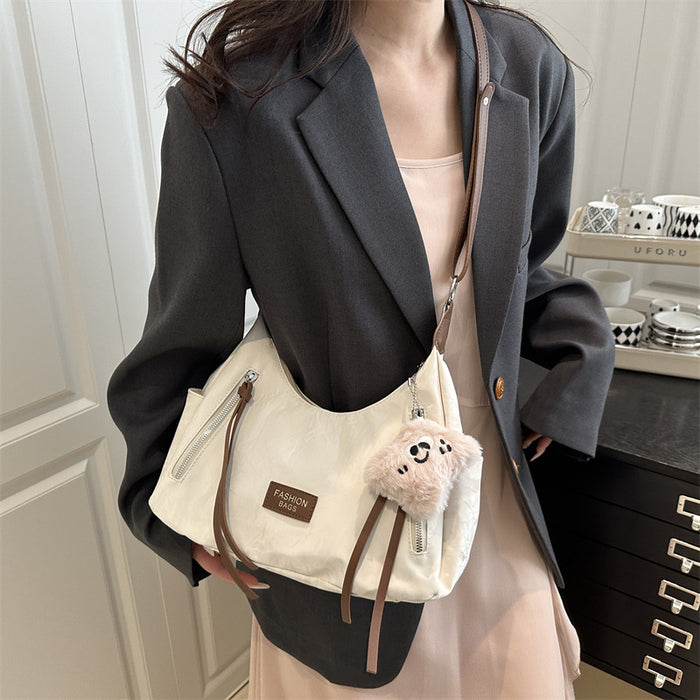 Wholesale New minimalist commuting casual contrasting color fashionable and stylish niche single shoulder crossbody tote bag