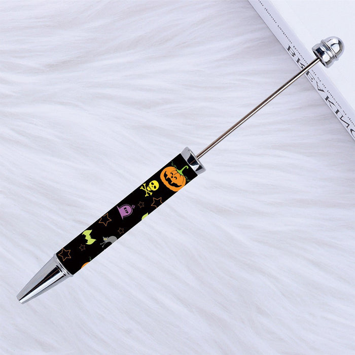 Wholesale Halloween Plastic Beaded Ballpoint Pen JDC-PN-GanCai007