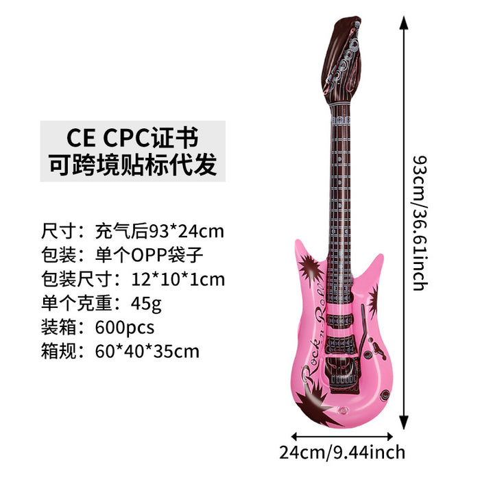 Wholesale 10Pcs inflatable toys inflatable guitar bar party activities stage props inflatable musical instrument