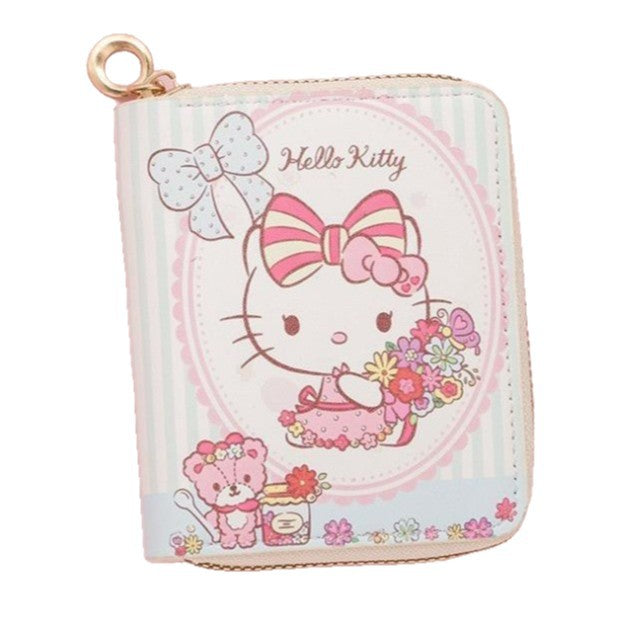Wholesale Cute Short Waterproof Zip Wallet with Kitten Design