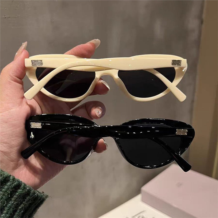 Wholesale Versatile visor sunglasses, fashionable small frame cat eye sunglasses, personalized