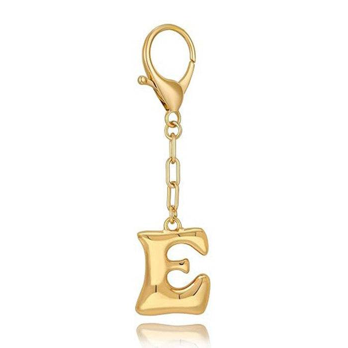 Wholesale 26 Bubble Letter Metal English Letter Keychain