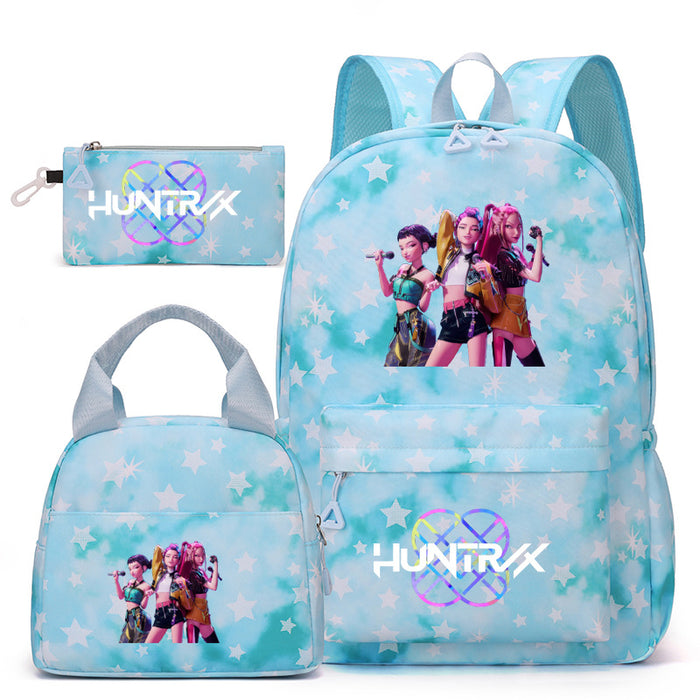 Wholesale Children' s KPOP Series Multi-Color Backpack Bags Three-Piece Set
