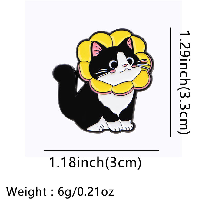 Wholesale Cute black cat brooch badge clothing backpack accessories