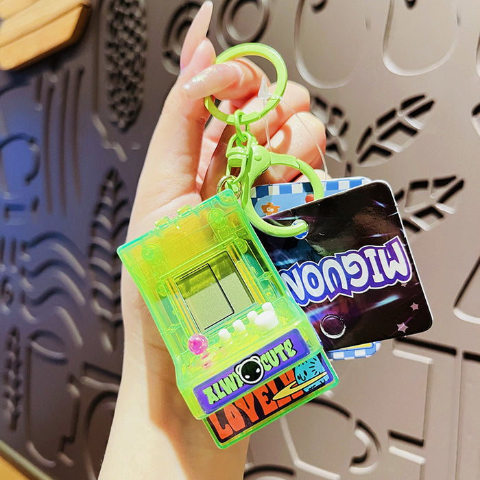 Wholesale Original Street Game Machine Keychain Creative Student Children's Toy Cartoon Backpack Pendant Small Gift