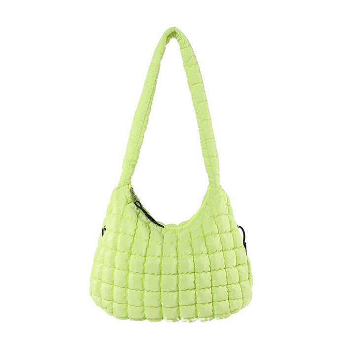 Wholesale pleated cloud bag fashion shoulder portable dumpling bag large capacity down cotton underarm women's bag