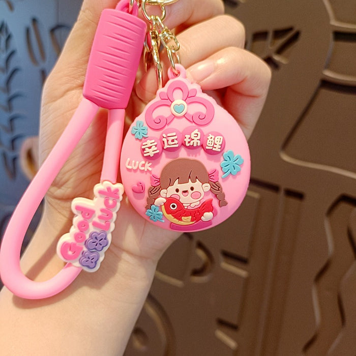 Wholesale Cute 3D Doll Silicone Keychain JDC-KC-MingT144