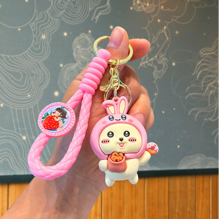 Wholesale Cartoon Silicone Doll Keychain JDC-KC-JuJi028