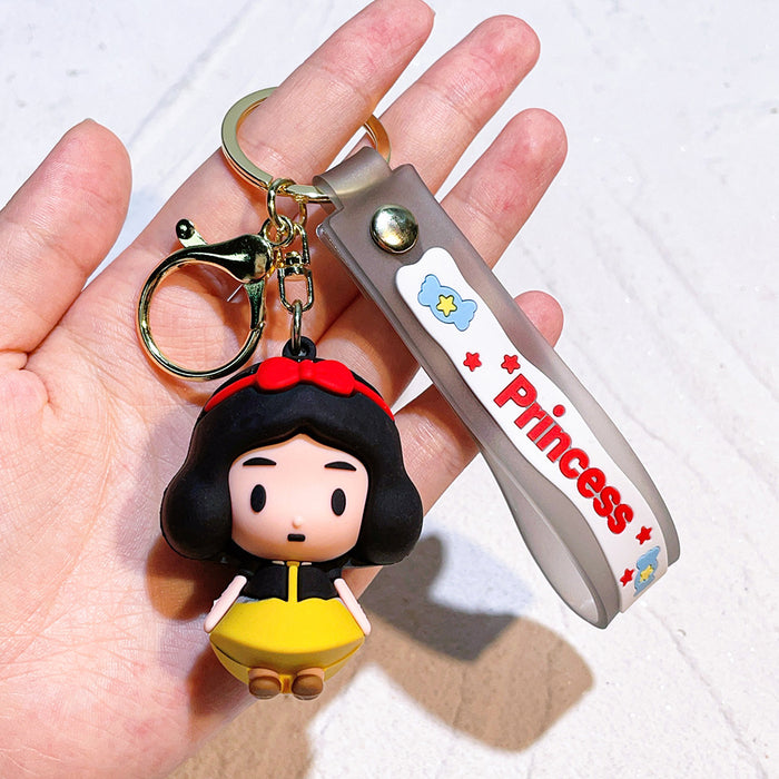 Wholesale School Bag Pendant Doll Cute Silicone Car Key Chain