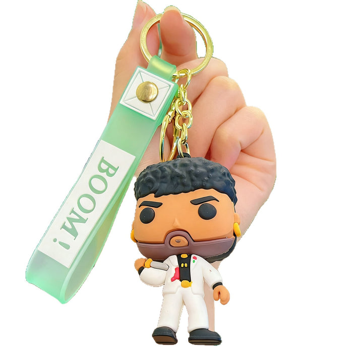 Wholesale Cartoon Silicone Little Tree Man Keychain Car Key Accessory for Gift MOQ≥2