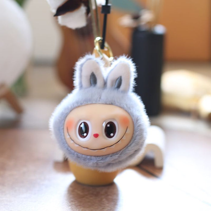 Wholesale Cute vinyl rabbit second generation small pendant plush toy doll bag pendant keychain doll