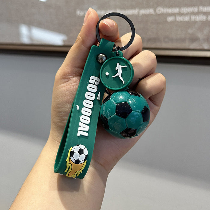 Wholesale Simulated Mini Football Keychain Football Match Souvenir Gift Acrylic Backpack Pendant
