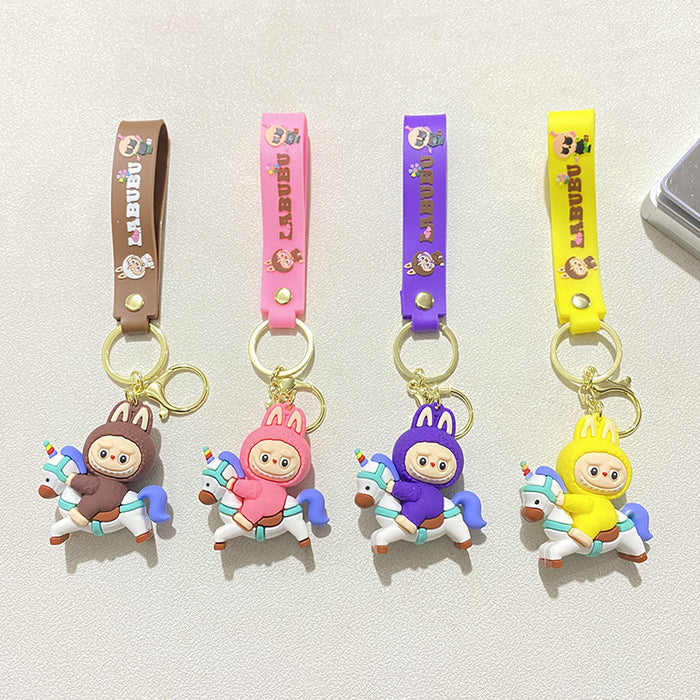 Wholesale Cartoon Sheep Keychain Unicorn Stereo Silicone Doll Gift Car Bag Pendant