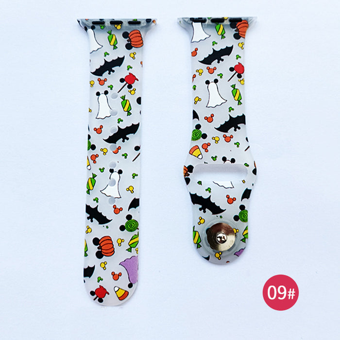 Wholesale Silicone Printed Watch Strap JDC-WD-NuoQi092