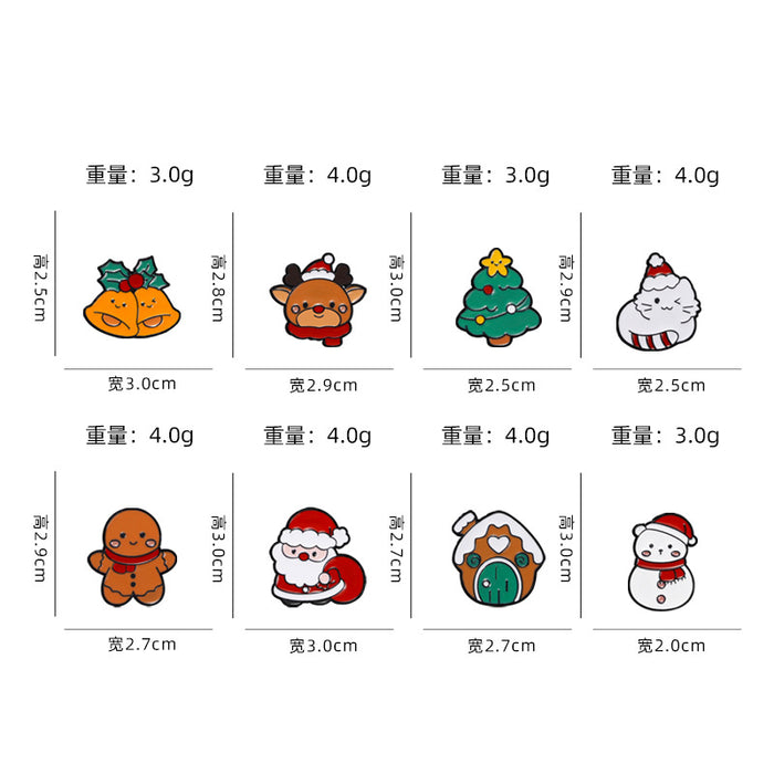Wholesale Christmas Cartoon Cute Clothes Decoration Brooch