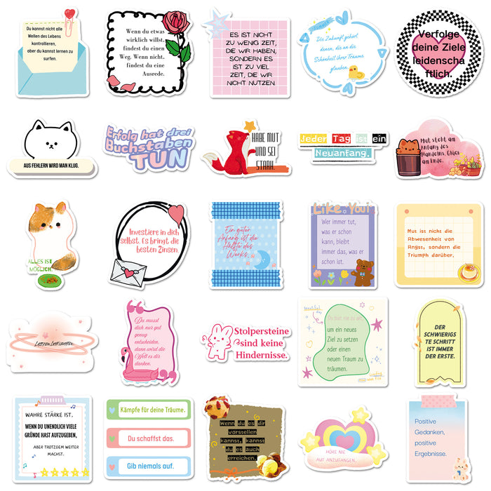 Wholesale 50pcs motivational positive words and phrases Stickers